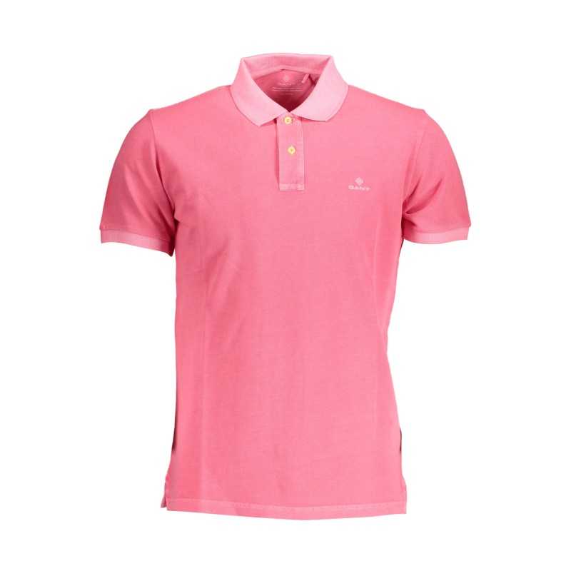 GANT MEN'S PINK SHORT SLEEVE POLO SHIRT