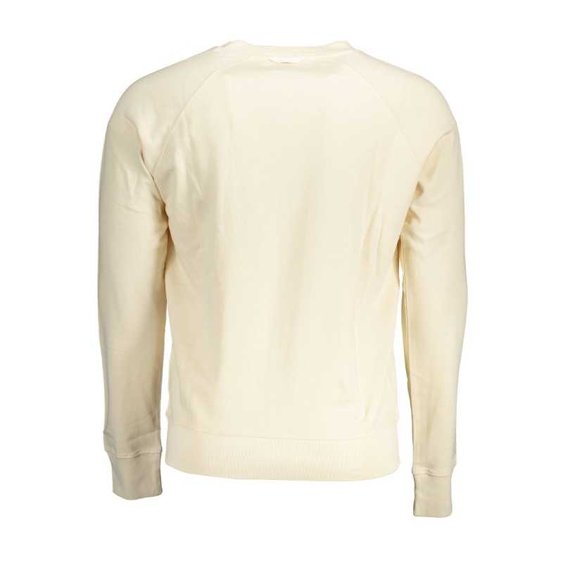 GANT MEN'S BEIGE ZIPLESS SWEATSHIRT