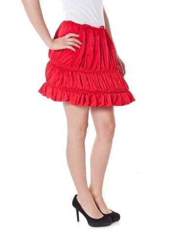 DENNY ROSE SHORT SKIRT WOMAN RED