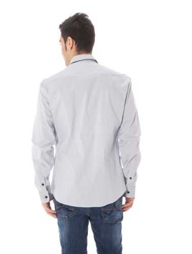 COSTUME NATIONAL MEN'S LONG SLEEVE SHIRT LIGHT BLUE