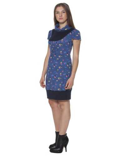 GINGER SHORT DRESS WOMAN BLUE