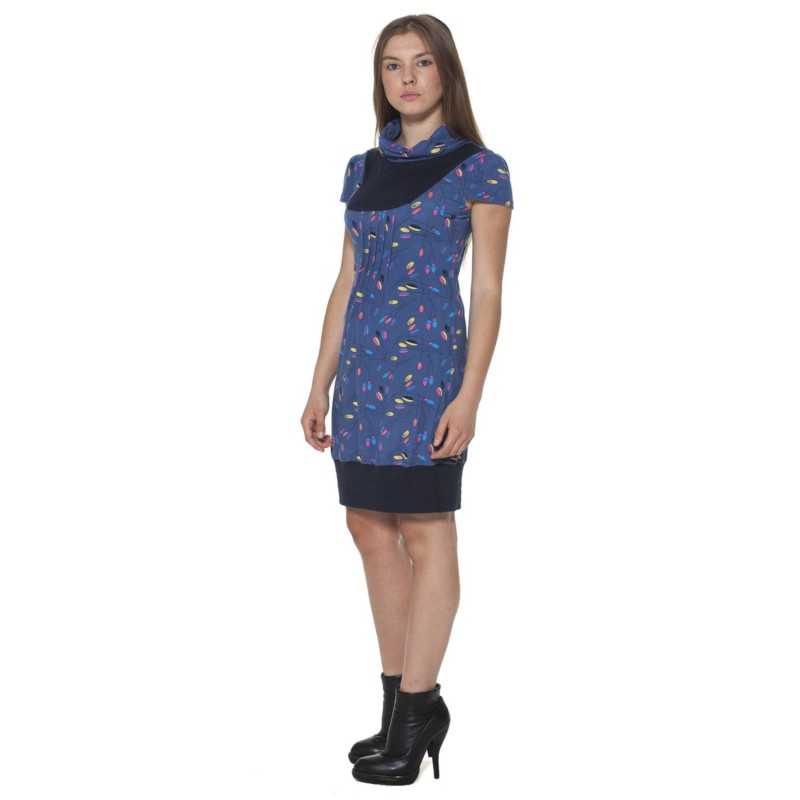 GINGER SHORT DRESS WOMAN BLUE