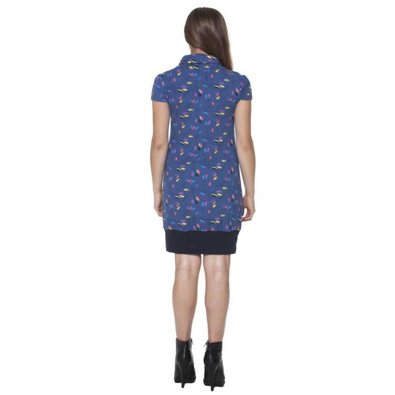 GINGER SHORT DRESS WOMAN BLUE