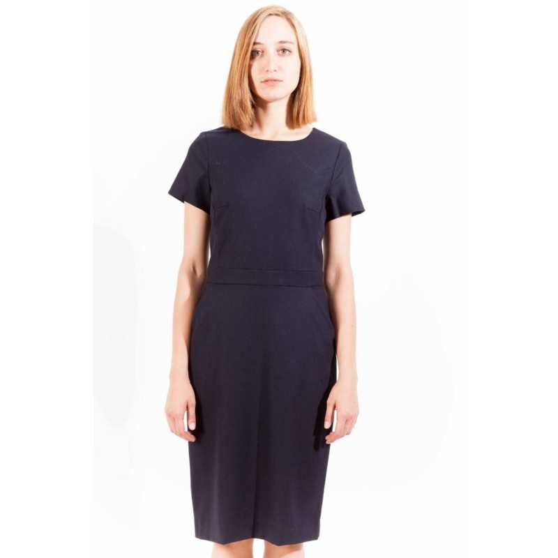 GANT SHORT DRESS WOMAN BLUE