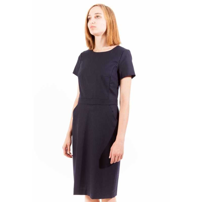 GANT SHORT DRESS WOMAN BLUE