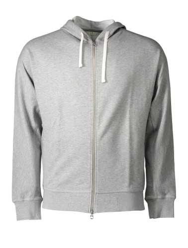 GANT SWEATSHIRT WITH ZIP MAN GRAY