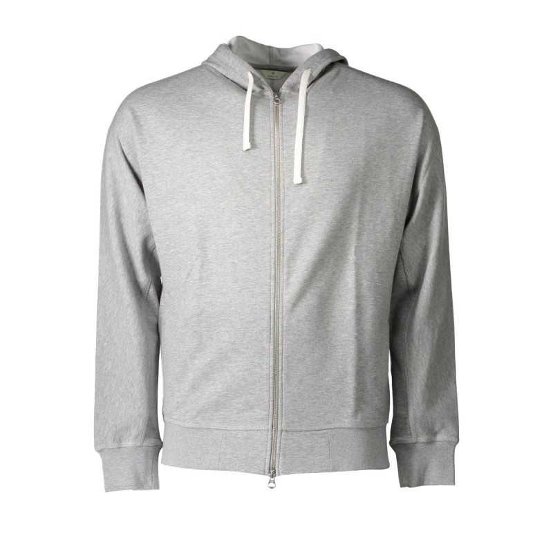 GANT SWEATSHIRT WITH ZIP MAN GRAY