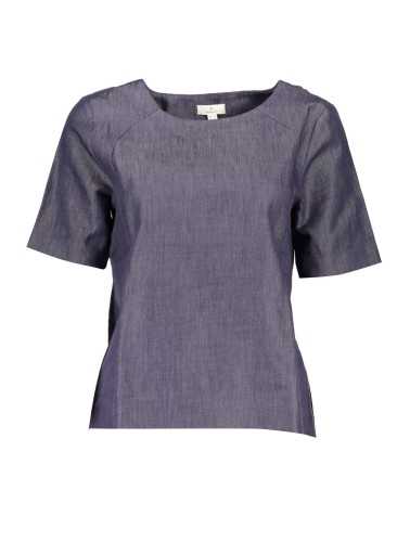 GANT T-SHIRT MANICHE CORTE DONNA BLU