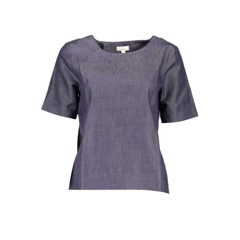 GANT T-SHIRT MANICHE CORTE DONNA BLU