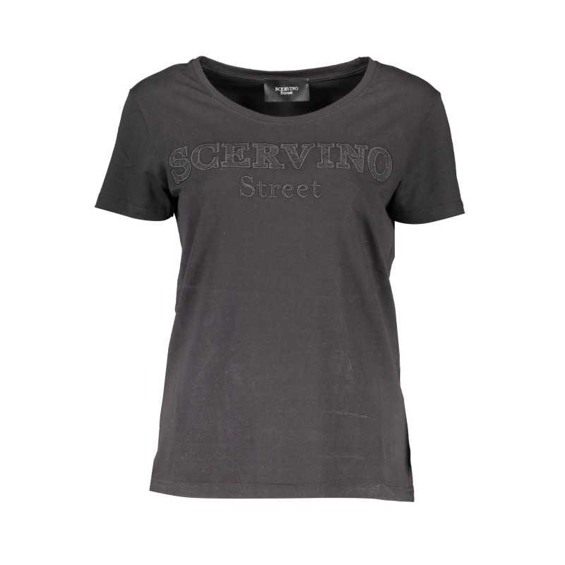 SCERVINO STREET T-SHIRT MANICHE CORTE DONNA NERO