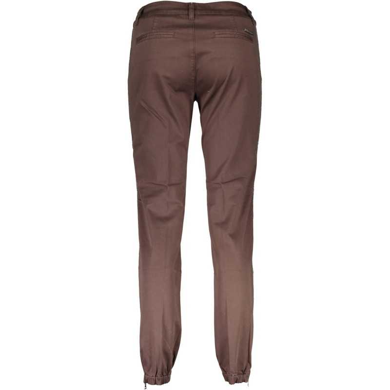 LIU JO BROWN WOMAN TROUSERS