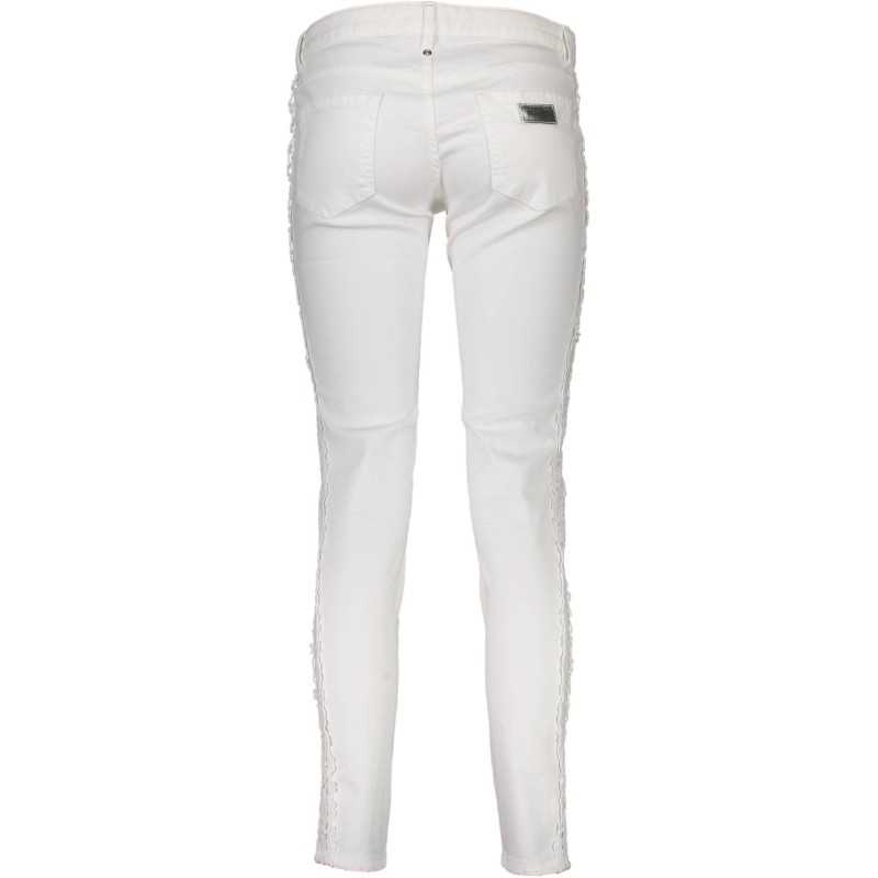 JUST CAVALLI WOMEN'S WHITE TROUSERS