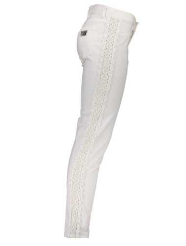 JUST CAVALLI WOMEN'S WHITE TROUSERS