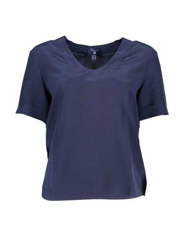 GANT T-SHIRT MANICHE CORTE DONNA BLU