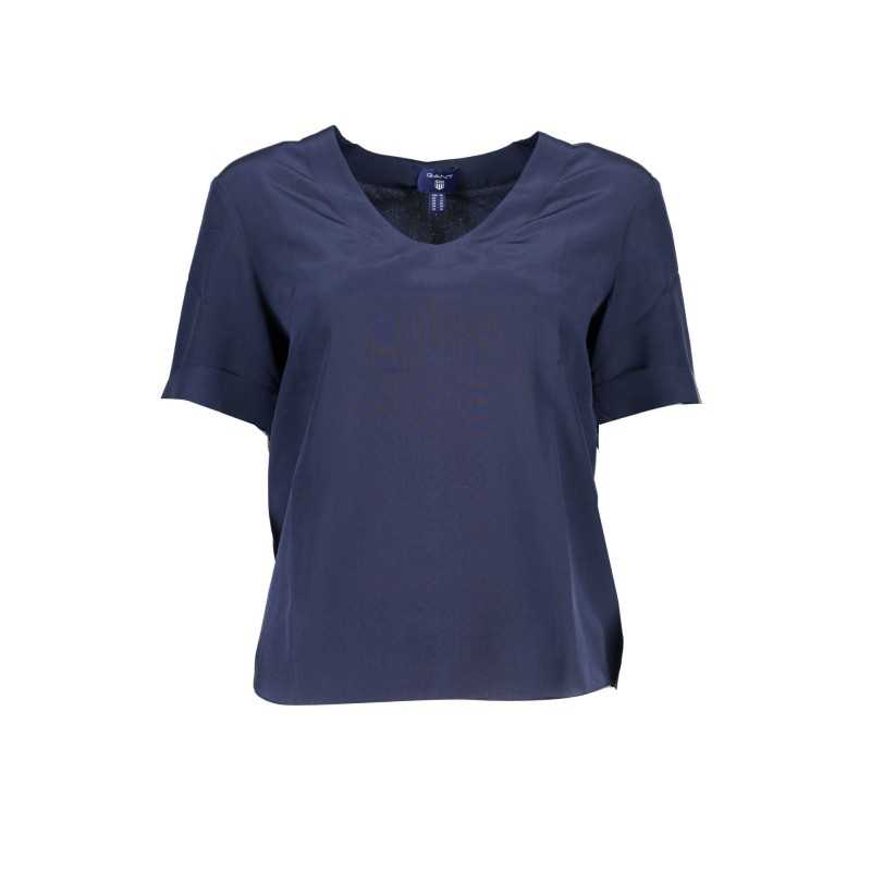 GANT T-SHIRT MANICHE CORTE DONNA BLU