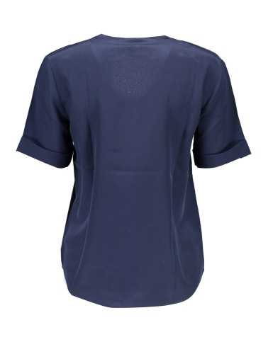 GANT T-SHIRT MANICHE CORTE DONNA BLU