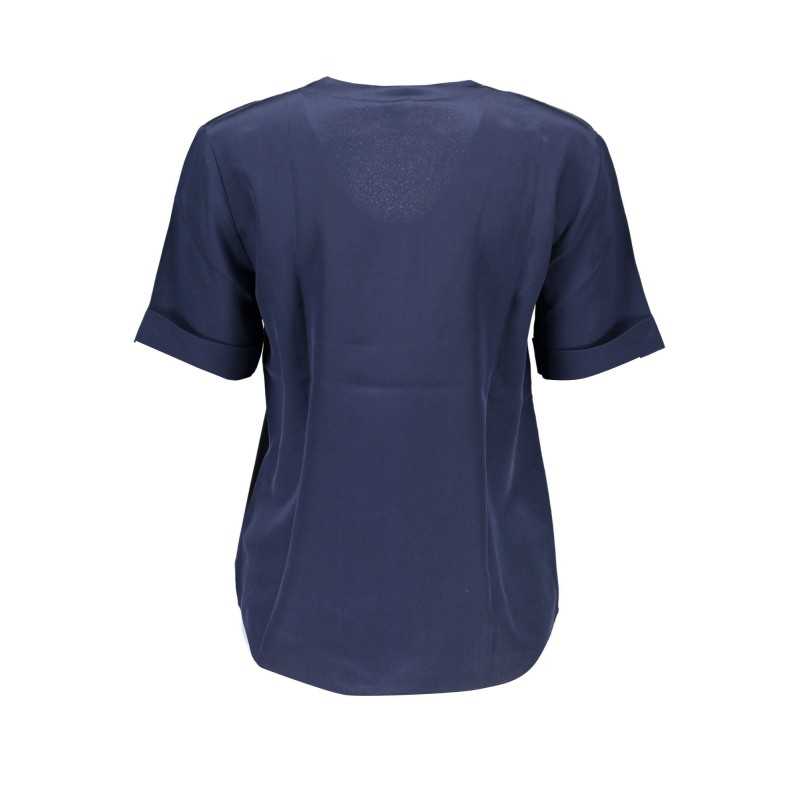 GANT T-SHIRT MANICHE CORTE DONNA BLU