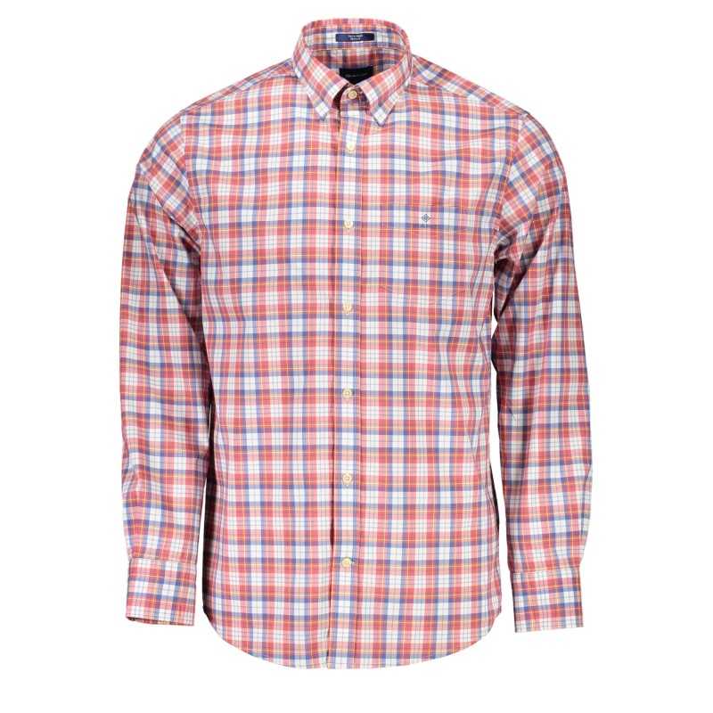 GANT MEN'S RED LONG SLEEVE SHIRT