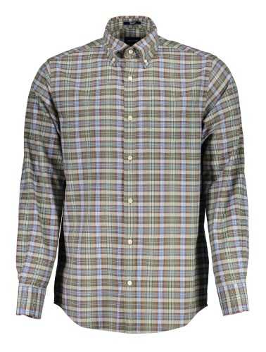 GANT MEN'S GREEN LONG SLEEVE SHIRT