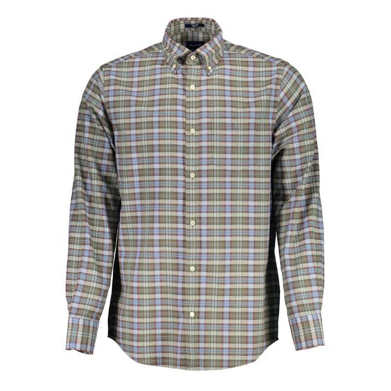 GANT MEN'S GREEN LONG SLEEVE SHIRT