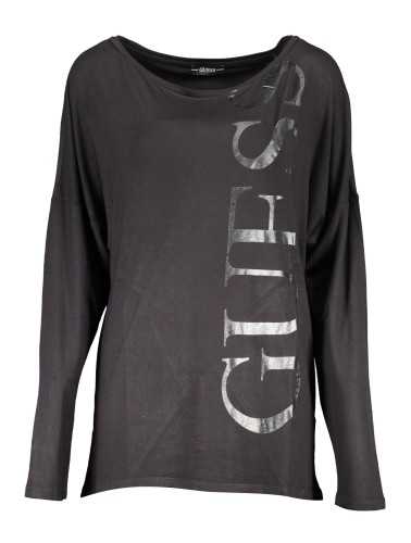 GUESS JEANS LONG SLEEVE T-SHIRT WOMAN BLACK