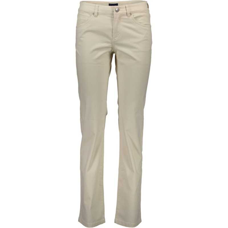 GANT WOMEN'S BEIGE TROUSERS