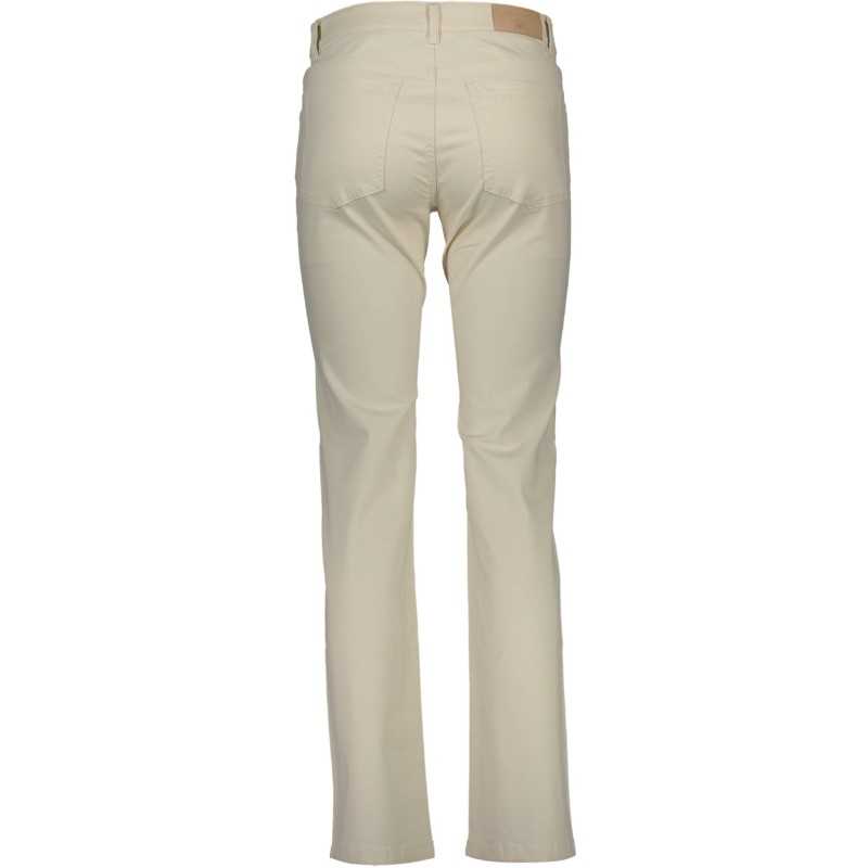 GANT WOMEN'S BEIGE TROUSERS