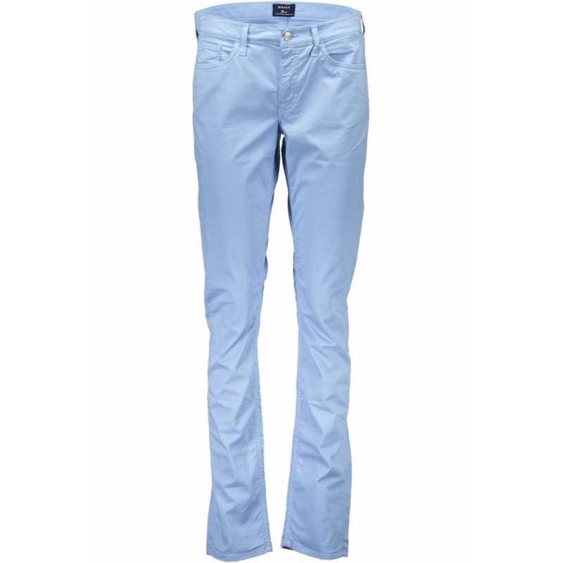 GANT WOMEN'S LIGHT BLUE TROUSERS