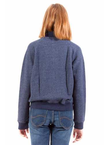 GANT SWEATSHIRT WITH ZIP WOMAN BLUE