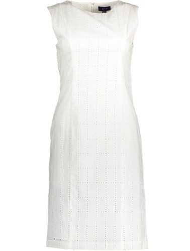 GANT SHORT DRESS WOMAN WHITE