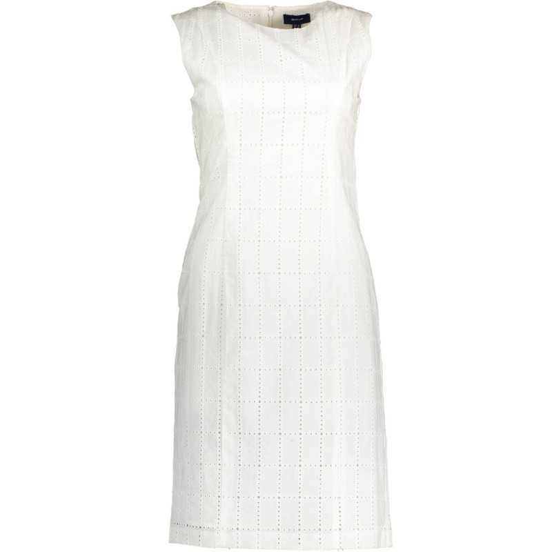 GANT SHORT DRESS WOMAN WHITE