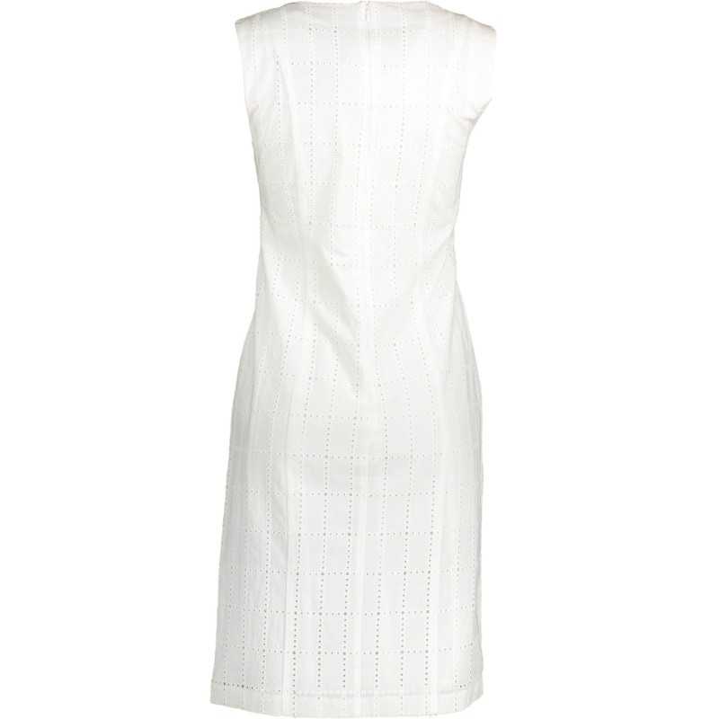 GANT SHORT DRESS WOMAN WHITE