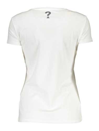 GUESS JEANS T-SHIRT MANICHE CORTE DONNA BIANCO