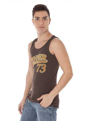 ZUELEMENTS BROWN MEN'S TANK