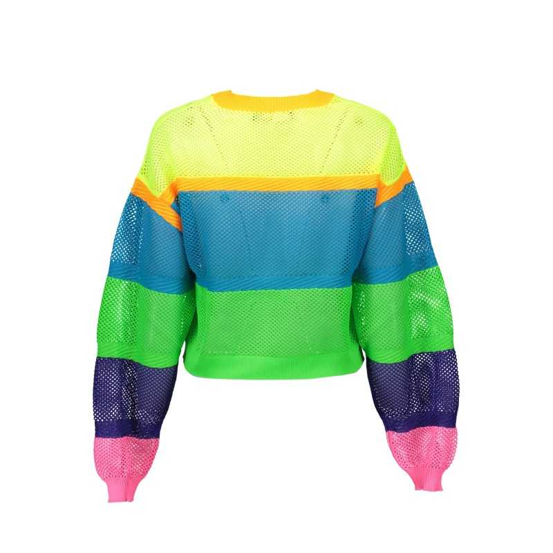 LOVE MOSCHINO MULTICOLORED WOMAN SWEATER