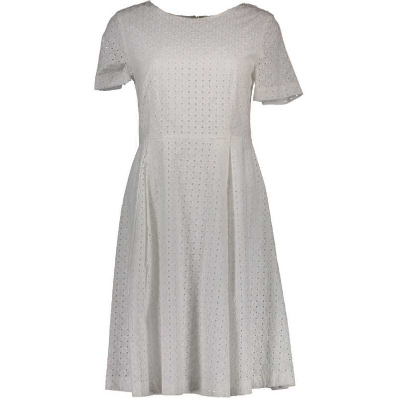 GANT SHORT DRESS WOMAN WHITE