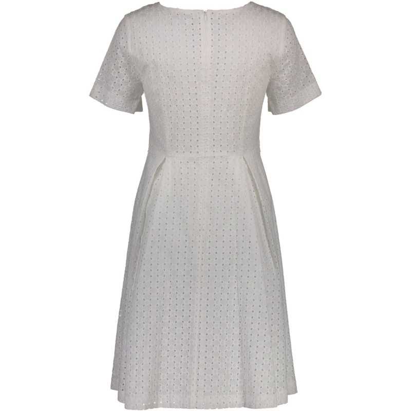 GANT SHORT DRESS WOMAN WHITE