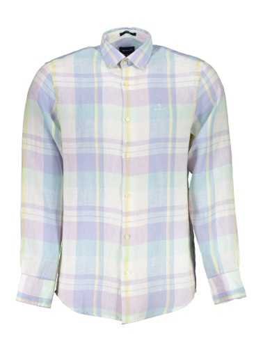 GANT CAMICIA MANICHE LUNGHE UOMO AZZURRO