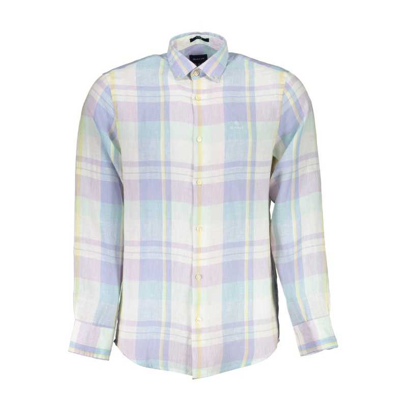 GANT CAMICIA MANICHE LUNGHE UOMO AZZURRO