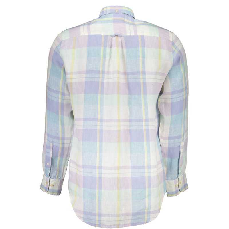 GANT CAMICIA MANICHE LUNGHE UOMO AZZURRO