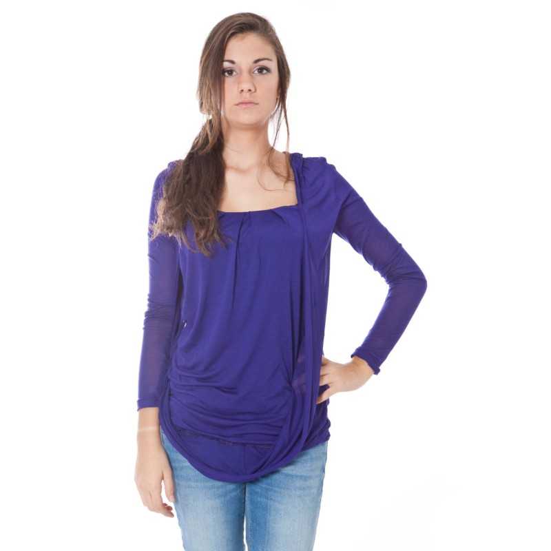 PHARD LONG SLEEVE T-SHIRT PURPLE WOMAN