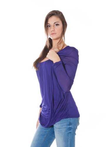 PHARD LONG SLEEVE T-SHIRT PURPLE WOMAN