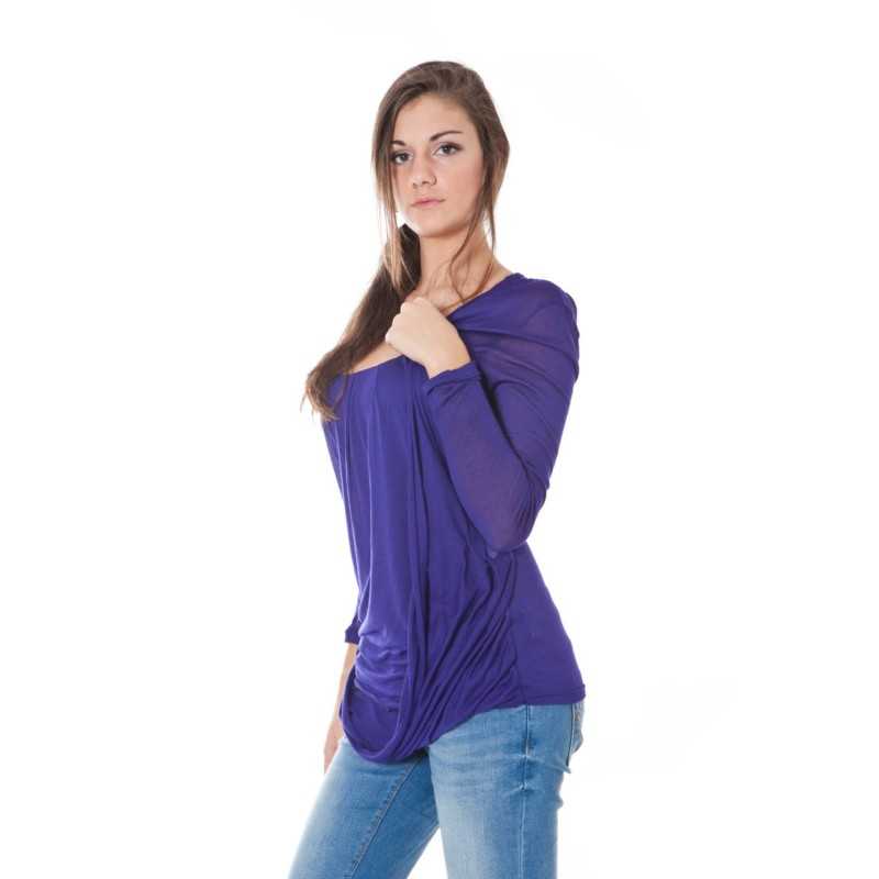 PHARD LONG SLEEVE T-SHIRT PURPLE WOMAN