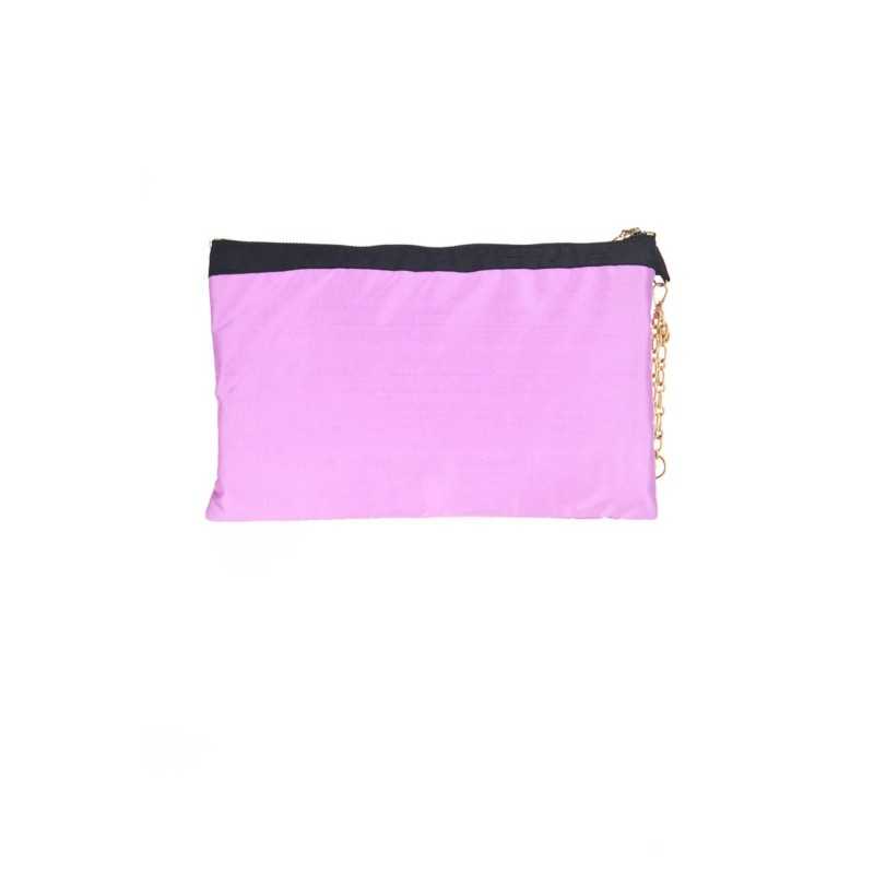 PATRIZIA PEPE PURPLE WOMAN CLUTCH