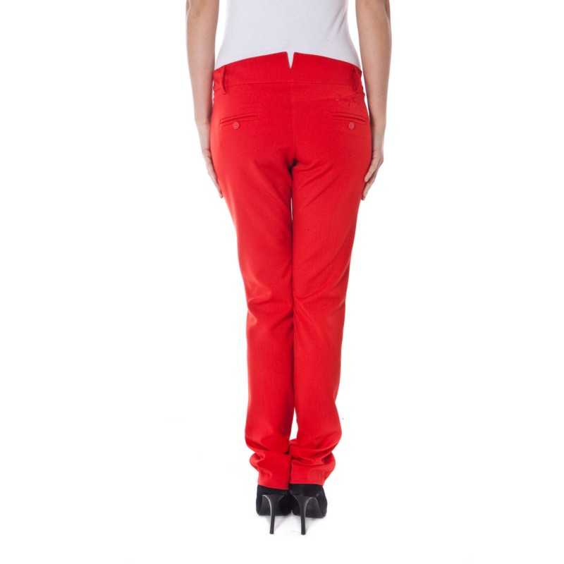 DENNY ROSE PANTALONE DONNA ROSSO