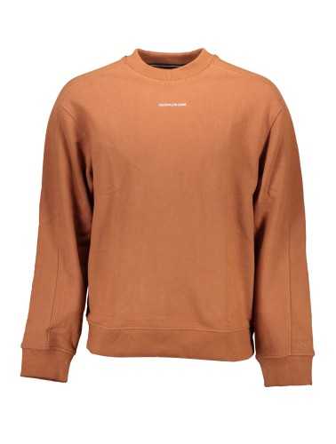 CALVIN KLEIN SWEATSHIRT WITHOUT ZIP MAN BROWN