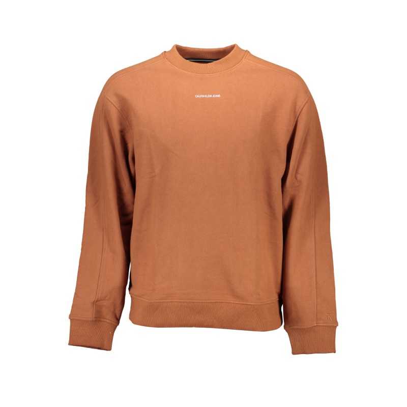 CALVIN KLEIN SWEATSHIRT WITHOUT ZIP MAN BROWN