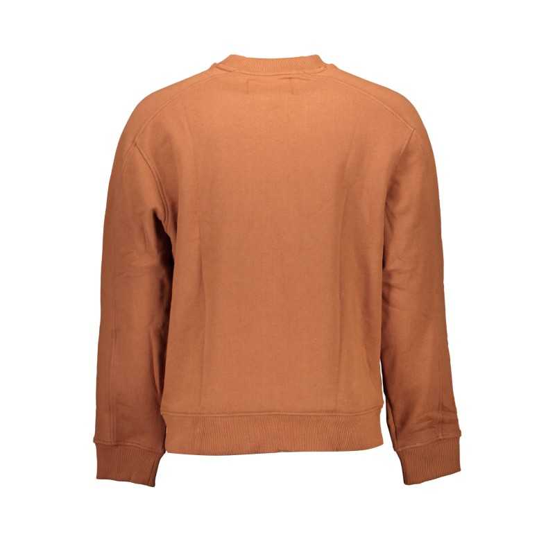 CALVIN KLEIN SWEATSHIRT WITHOUT ZIP MAN BROWN