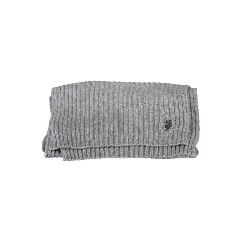 US POLO ASSN. GRAY MEN'S SCARF