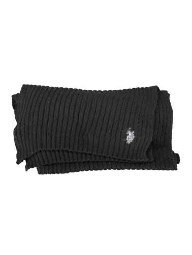 US POLO ASSN. BLACK MEN'S SCARF